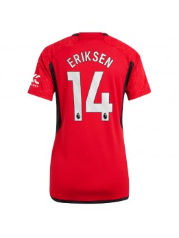 Ženski Nogometna dresi replika Manchester United Christian Eriksen #14 Domači 2023-24 Kratek rokav
